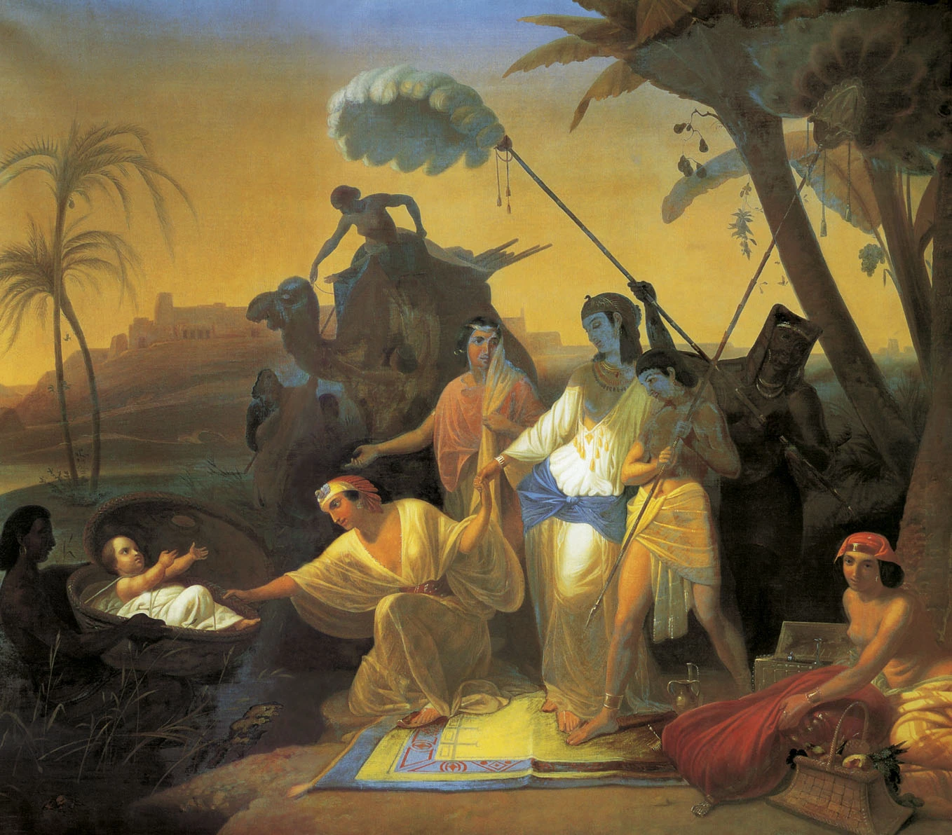1830-Konstantin Dmitrievič Flavickij - La figlia del faraone trova il piccolo Mosè